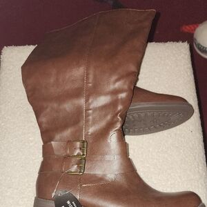 Style & Co. Brown Heeled Boots